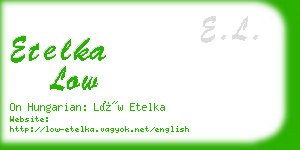 etelka low business card